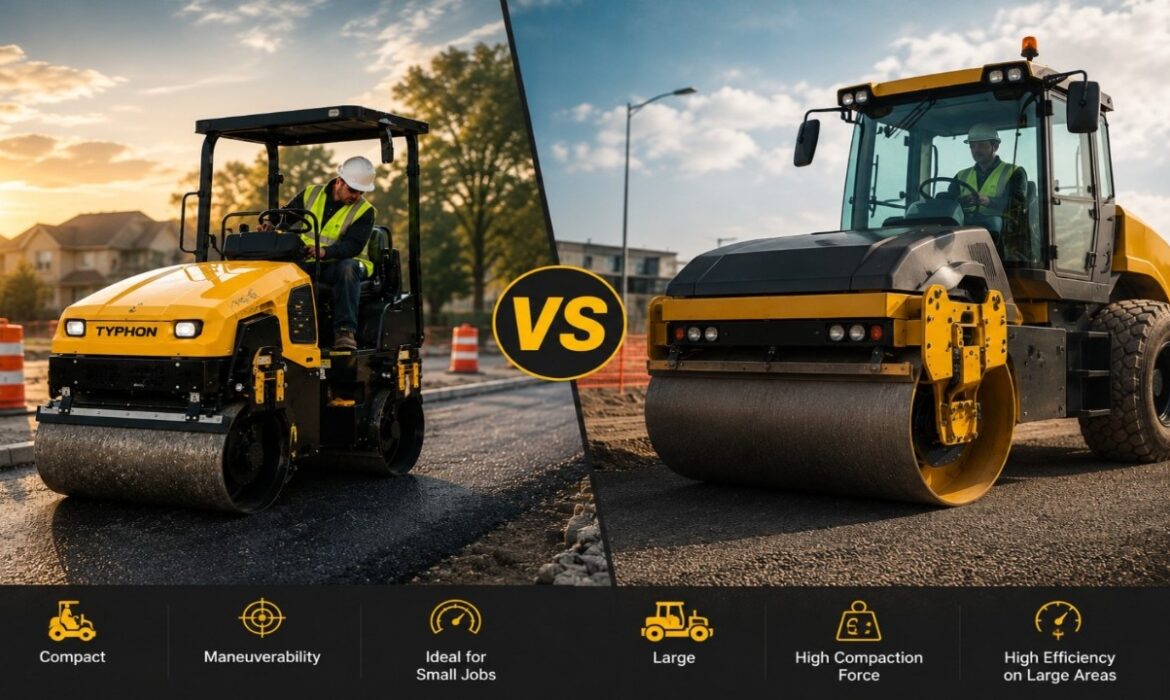 Compact vs Large Vibratory Rollers