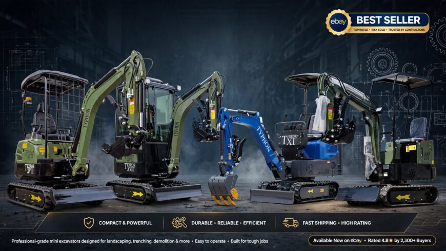 TYPHON Mini Excavators: 6 Best Sellers Dominating eBay Sales
